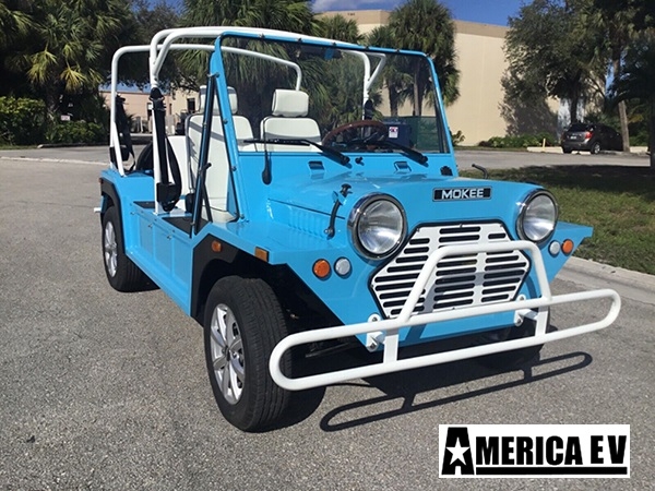 Blue Mokee 4 Passenger Golf Cart affordable golf cart rental, golf cart rent kentucky