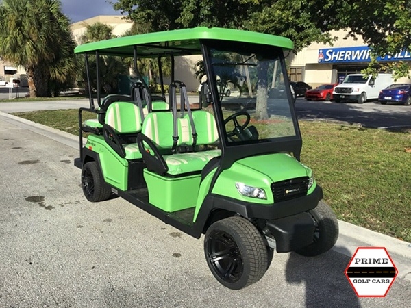 Lime Bintelli Beyond 6 Passenger Golf Cart affordable golf cart rental, golf cart rent kentucky