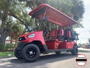 Red Bintelli Nemesis 6 Passenger Golf Cart golf cart rental kentucky, kentucky golf cart rental