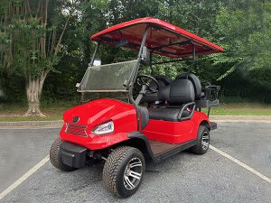 Red Elite EV 4 Passenger Golf Cart kentucky golf cart service, golf cart repair kentucky