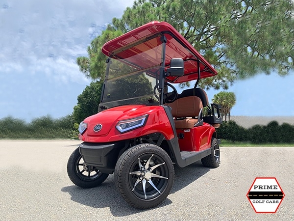 Red Elite EV 4 Passenger Golf Cart affordable golf cart rental, golf cart rent kentucky