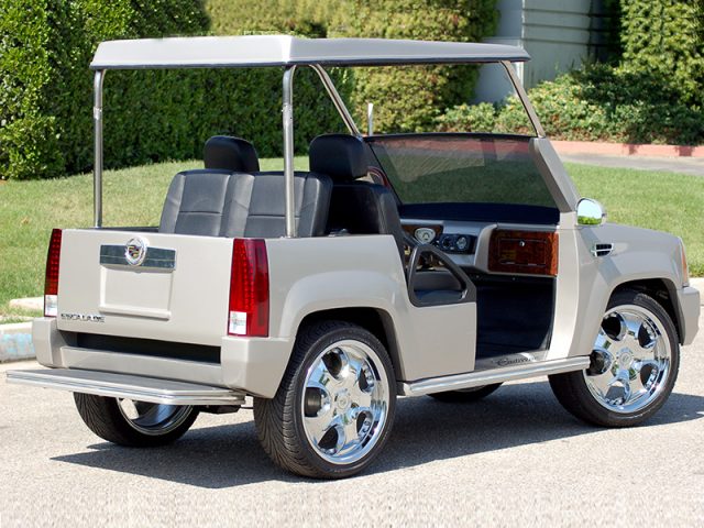 Silver Escalade Golf Cart affordable golf cart rental, golf cart rent kentucky